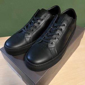 Greats - Royale - Triple Black - 11.5 - Leather Sneakers - Made in Italy
